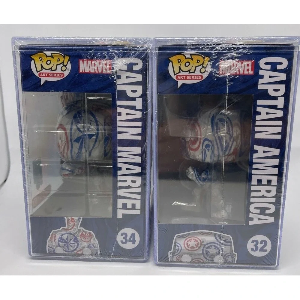 Funko Pop! Art Series‎ Marvel Avengers Captain America 32 and 34 NIB Set Target